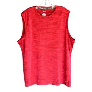 Men's Red TEK Gear Dry Tek Polyester Sleeveless Jersey, Size XL